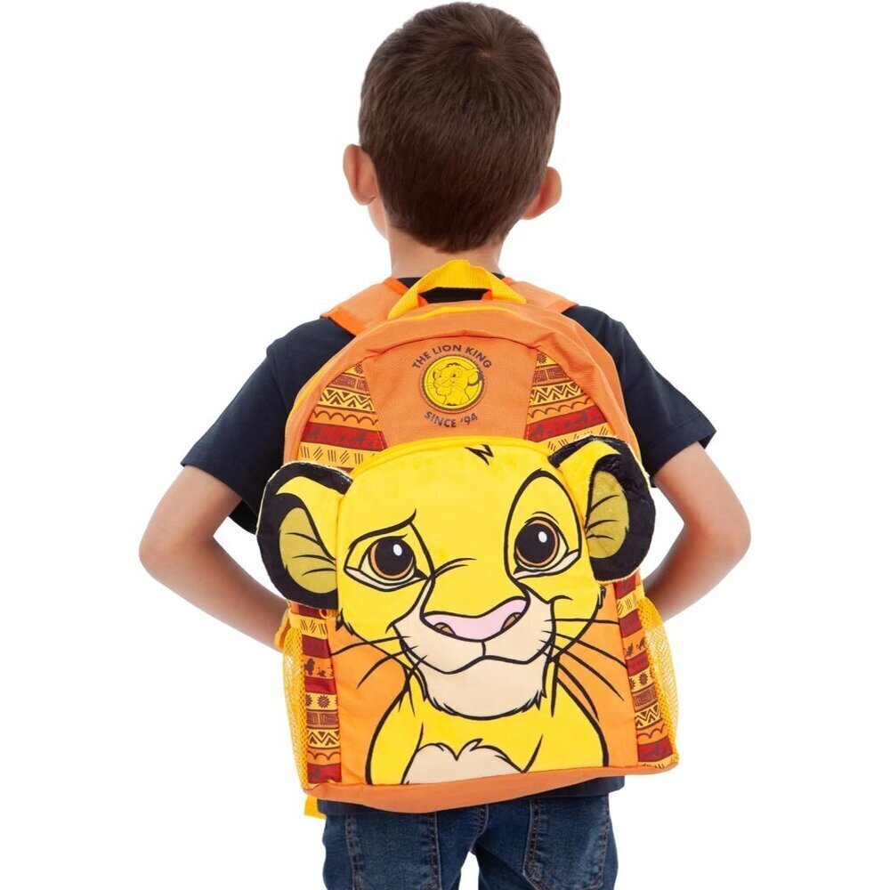 🆕 Disney One Size Yellow Kids The Lion King Simba Backpack - Picture 6 of 8
